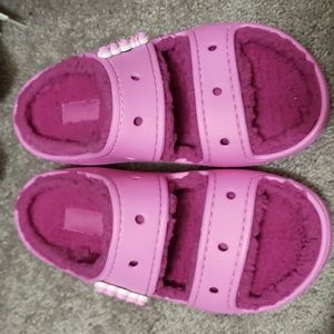 Pink crocs sandals